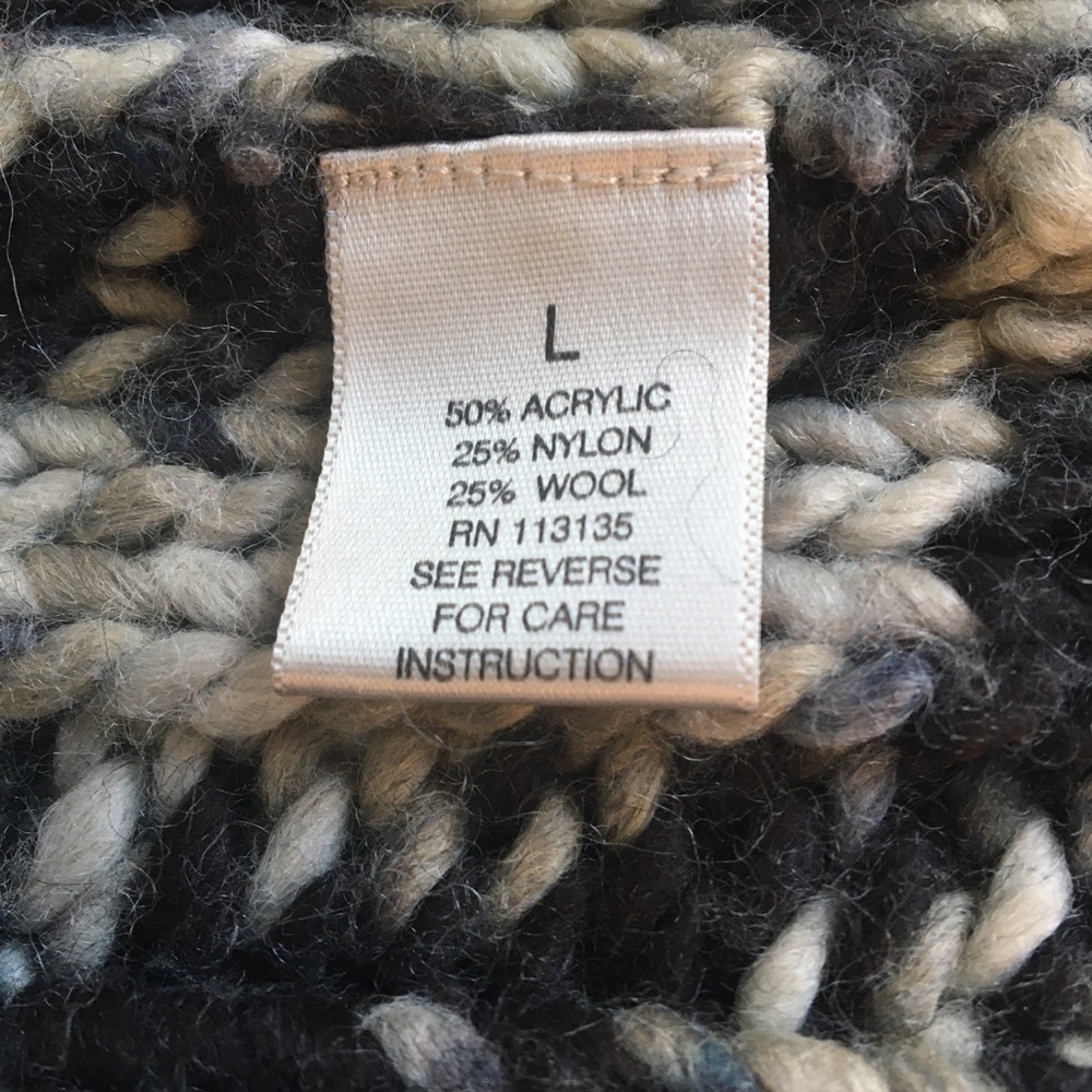 LEO & NICOLE LG BLUE-GRAY, LIGHT GRAY, & DARK GRAY WOOL BLEND KNIT SWEATER - Picture 6 of 9